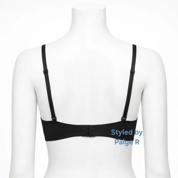 💕SKIMS Fits Everybody Lightly lined Underwire Plunge Scoop Bra Black Onyx 44DD - Picture 2 of 11